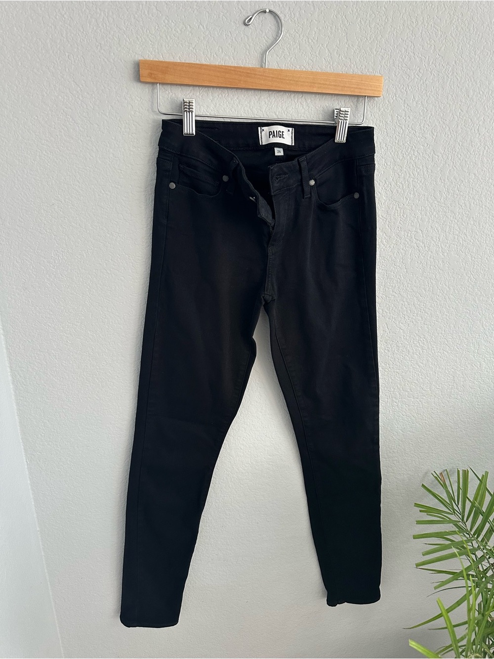 PAIGE Black Skinny Jeans — Women's Slim Fit